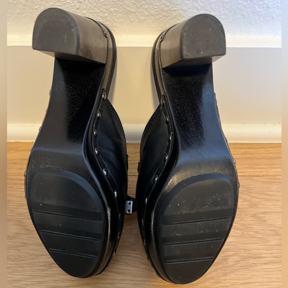 Coach Leather Mules with Tie Accents - Picture 4 of 5